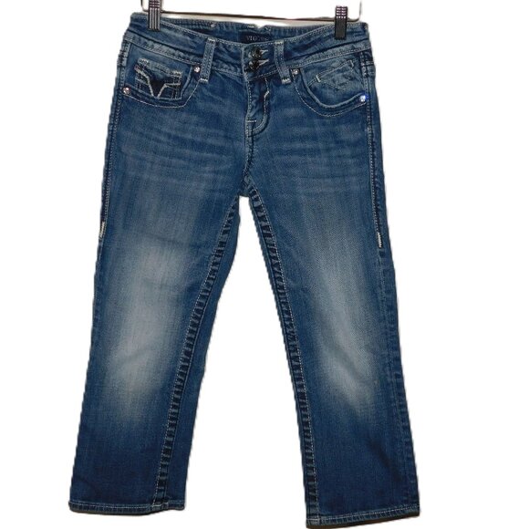 Vigoss The Chelsea Capri Denim Size 1/2 Length 21 - Picture 1 of 7